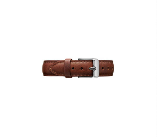 Bracelet Cuir Marron/Argent